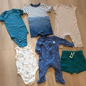 Ocean themed bundle baby boy clothes 6-12m